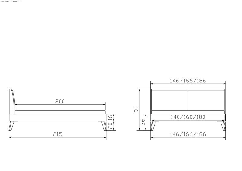 Maße Fußhöhe 20 cm