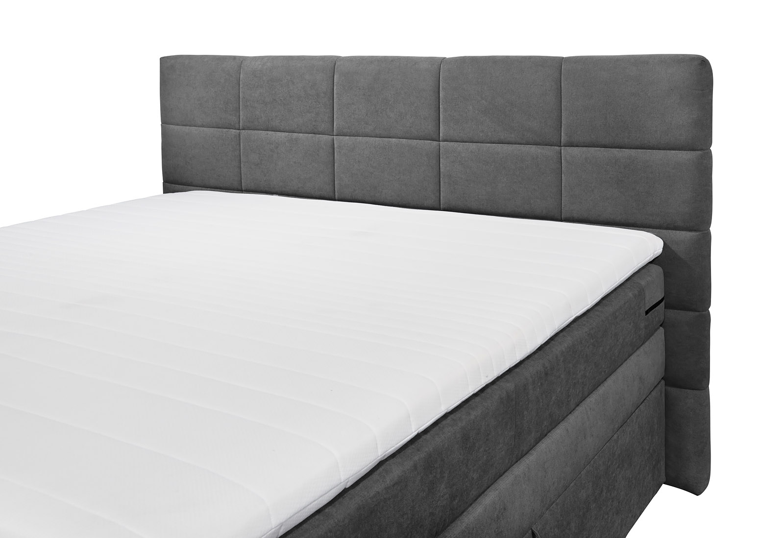 Boxspringbett Tacoma 4, Gr. 160/180 x 200 cm, Farbe Anthrazit