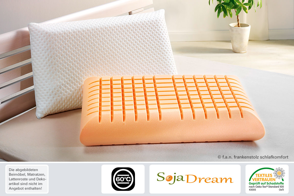f.a.n. Medisan Sleep und Care Nackenstützkissen Soja Dream 10 cm aus Viscoschaum