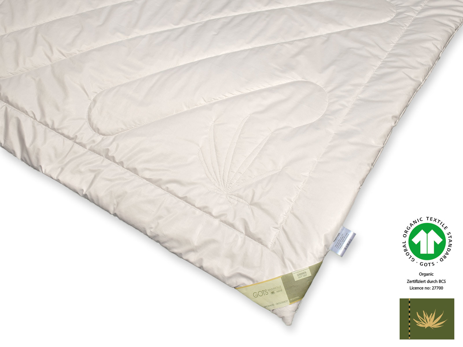 Bio-Hanf GOTSorganic Duo-Leichtsteppbett