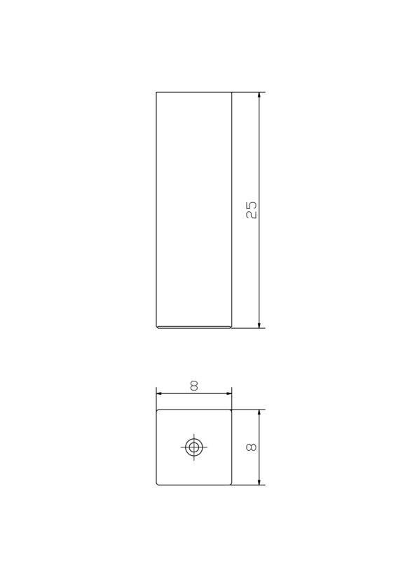 Maße Fußhöhe 25 cm