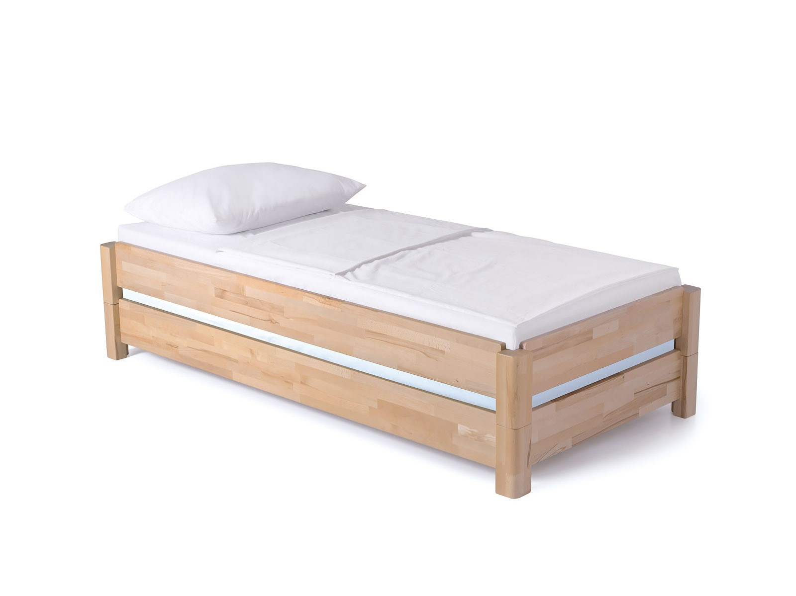 Dico Stapelbett Feldberg STB.01, Buche lackiert, 2er Set, Lieferumfang Einzelbett