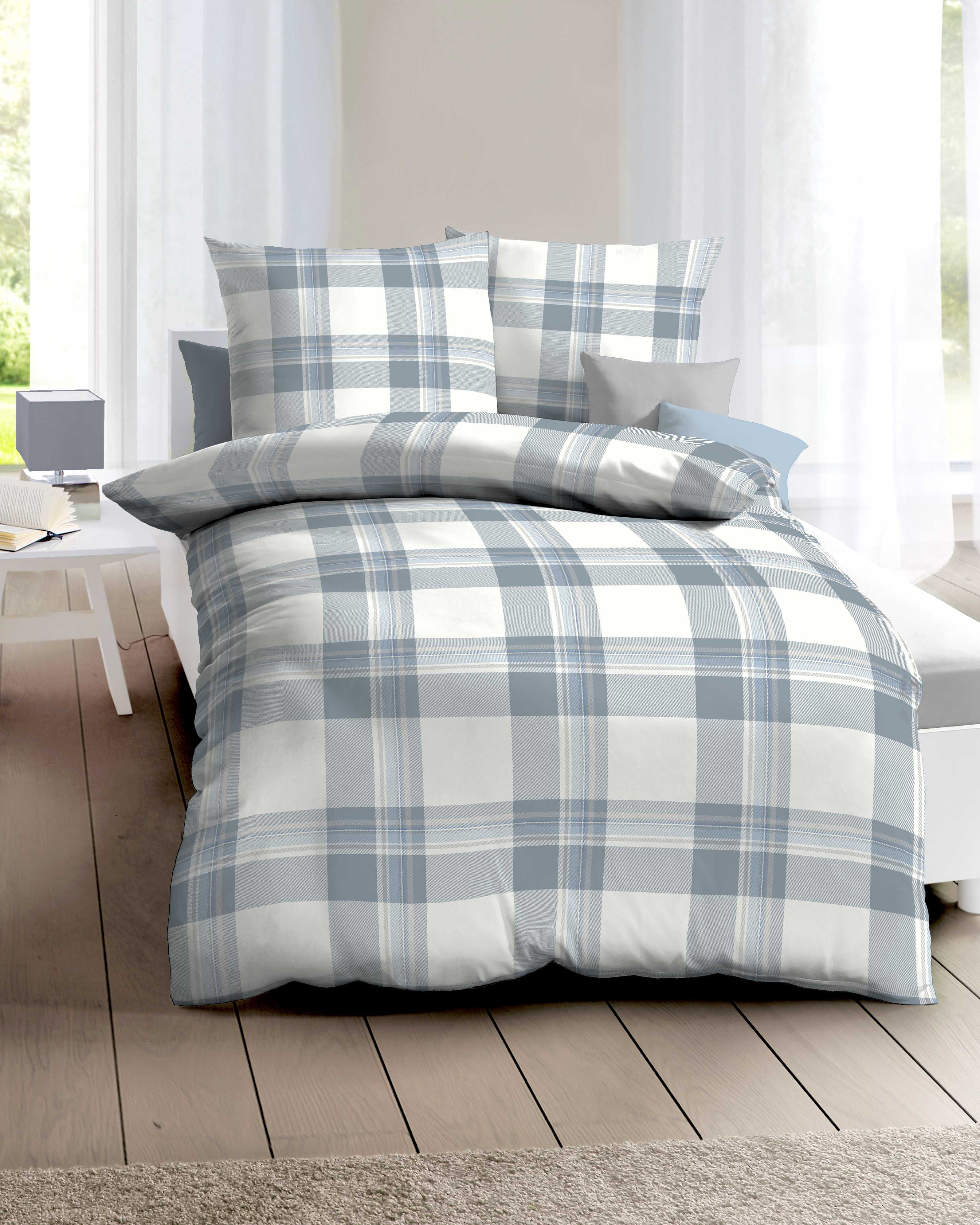 Kaeppel Feinbiber Bettwäsche "Cottage" - Taube