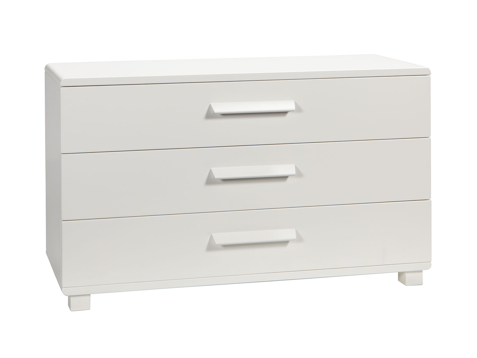 Fine-Line Kommode Sigma, Weiss deckend, lackiert, MDF