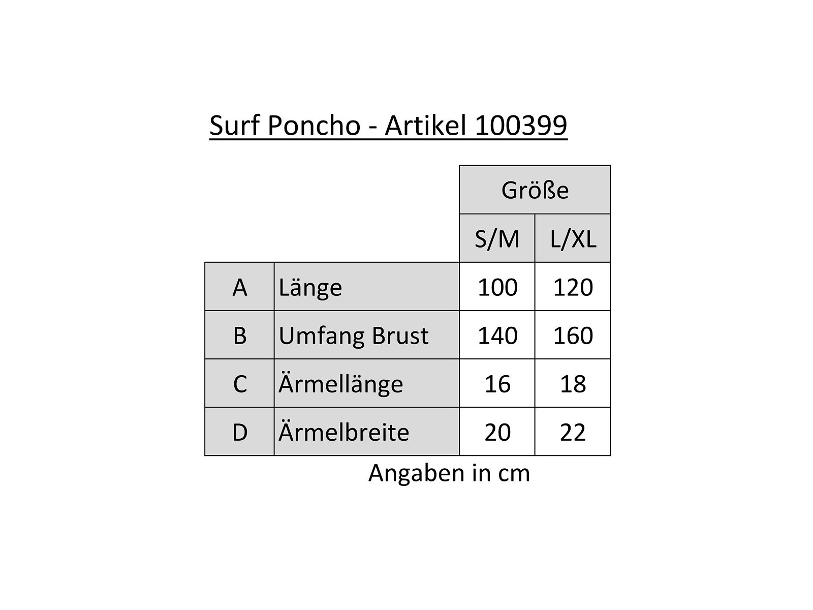 Surf Poncho 100399