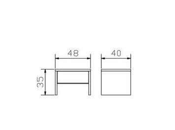 Maße  Nachttisch Salva