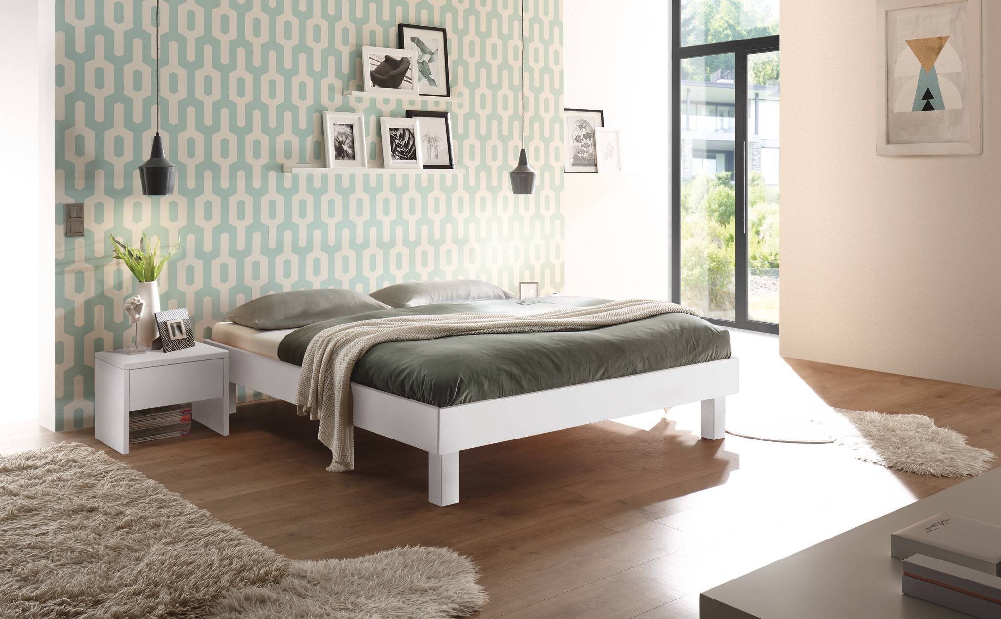 Weiss deckend, lackiert, MDF