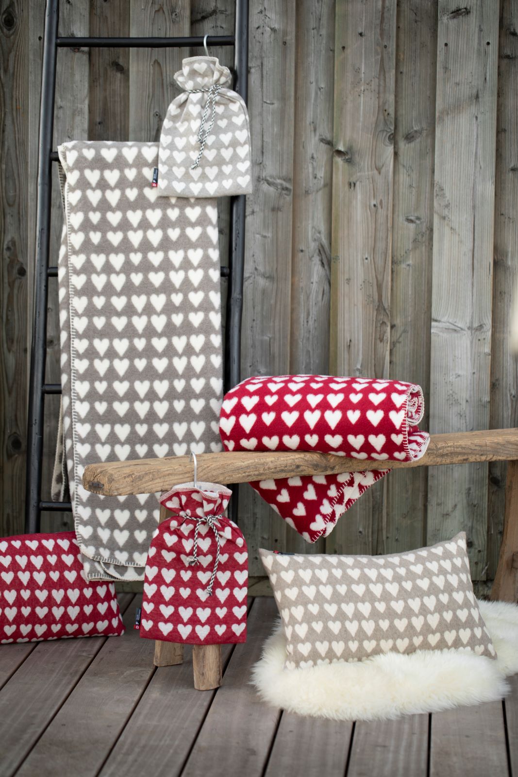 Ergänzende Accessoires Kissen und Wärmflaschen