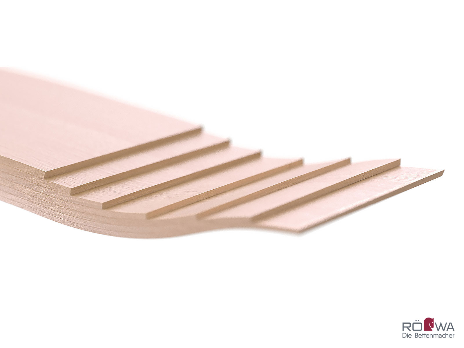 7-fach verleimte Federleiste aus Buchenholz