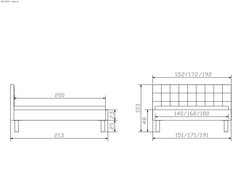 Maße Fußhöhe 25 cm