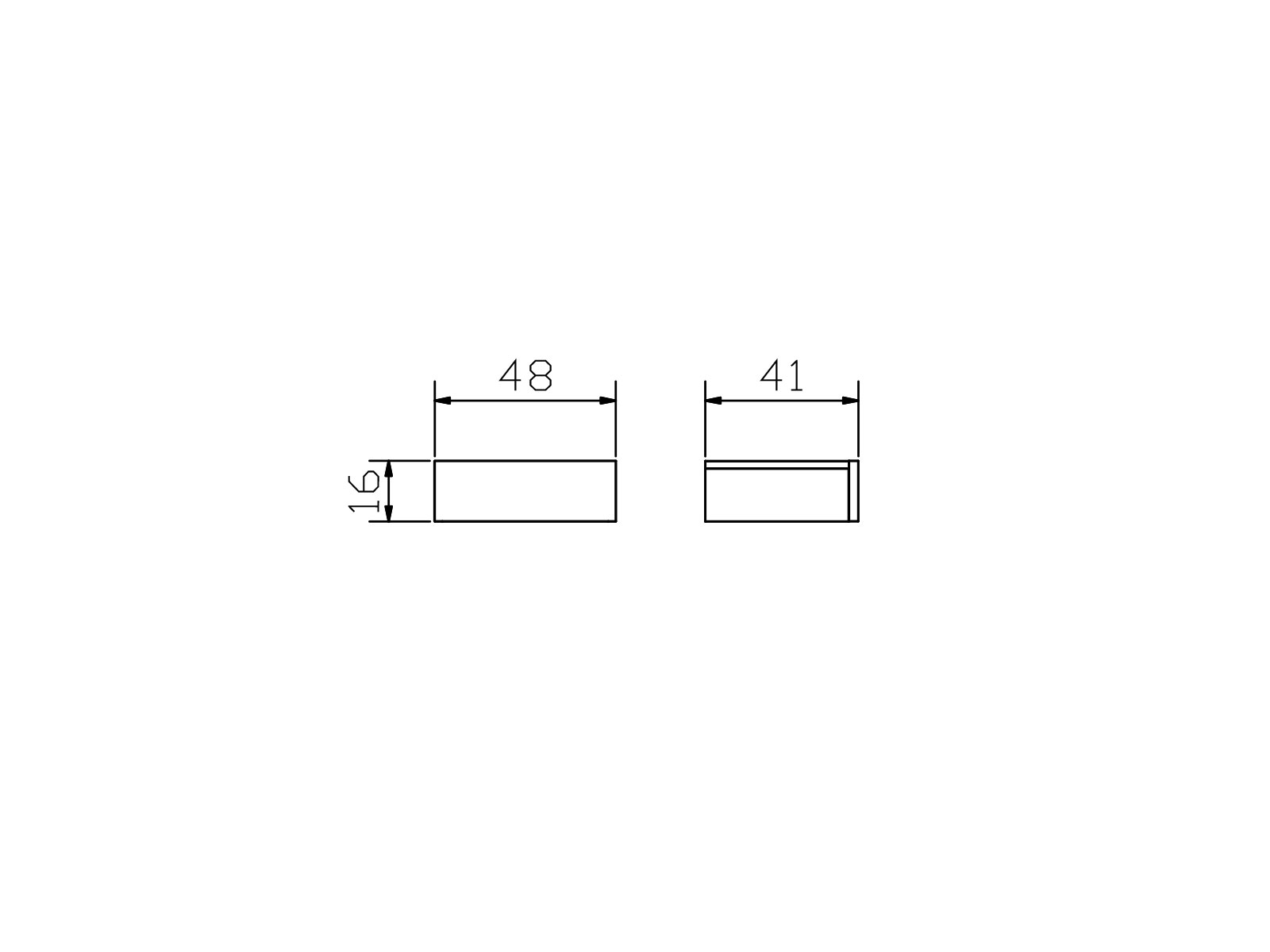 Hasena Oak-Line Nachttisch Caja, Maße