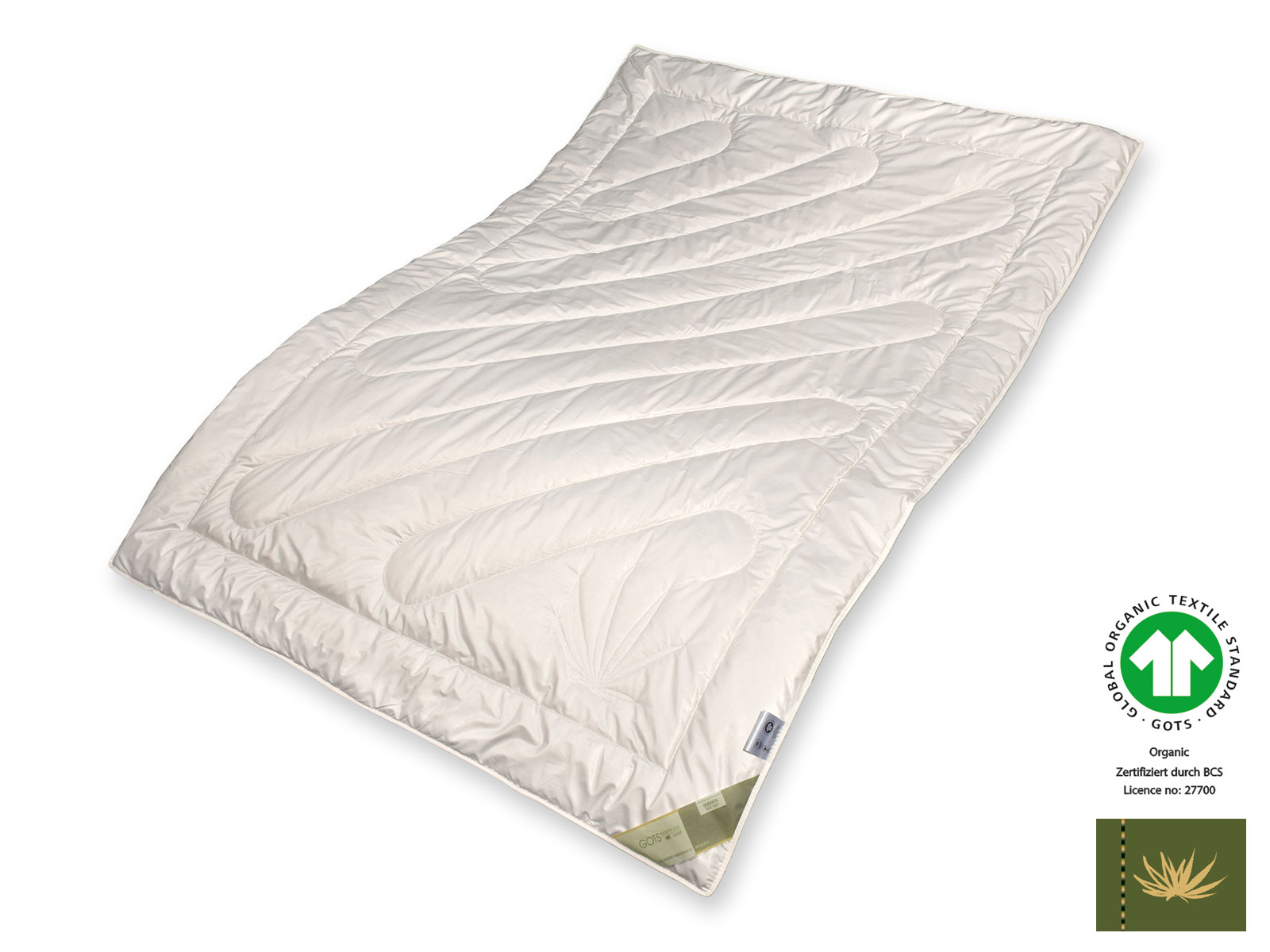 Bio-Hanf GOTS organic Leichtsteppbett