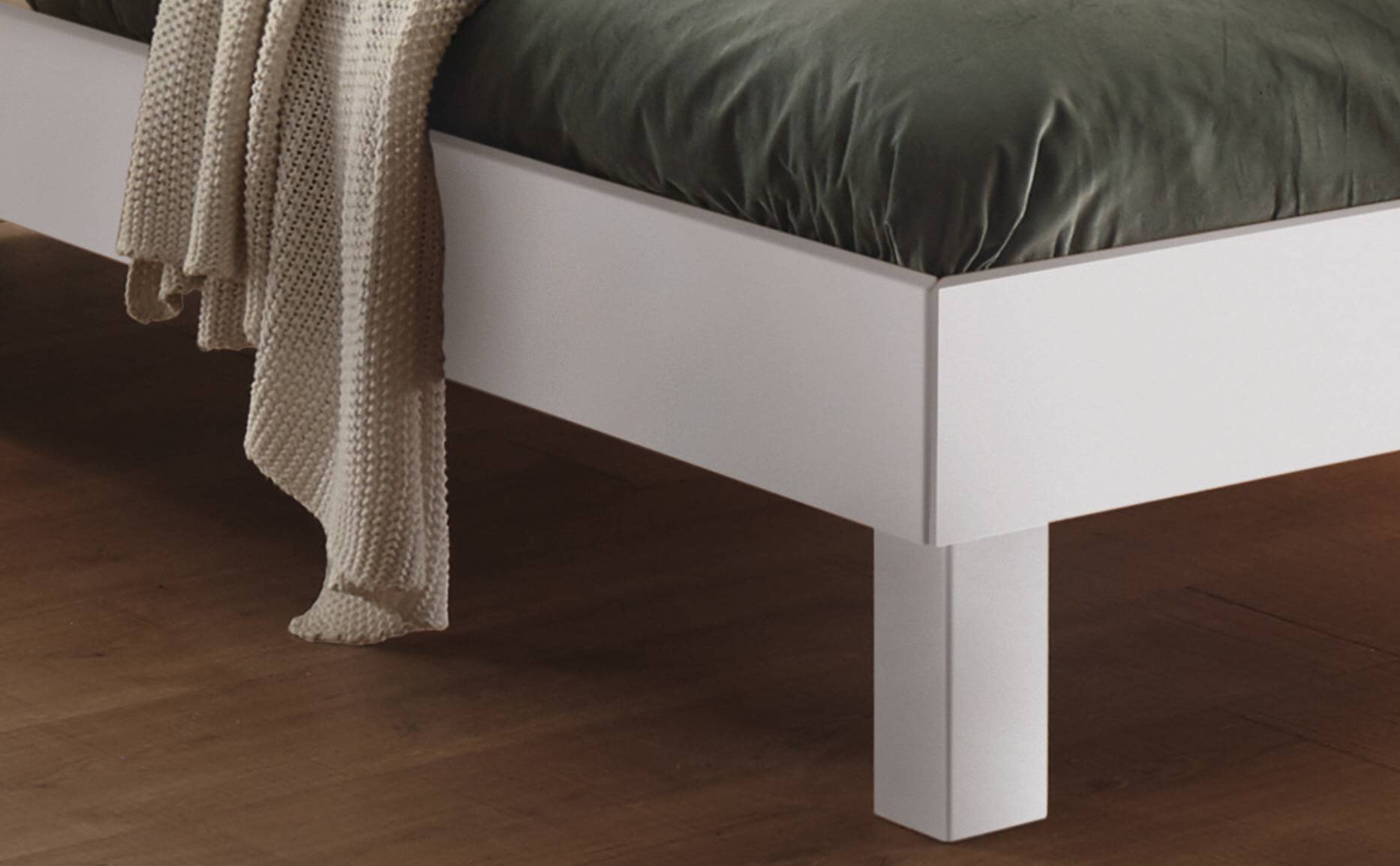 Weiss deckend, lackiert, MDF