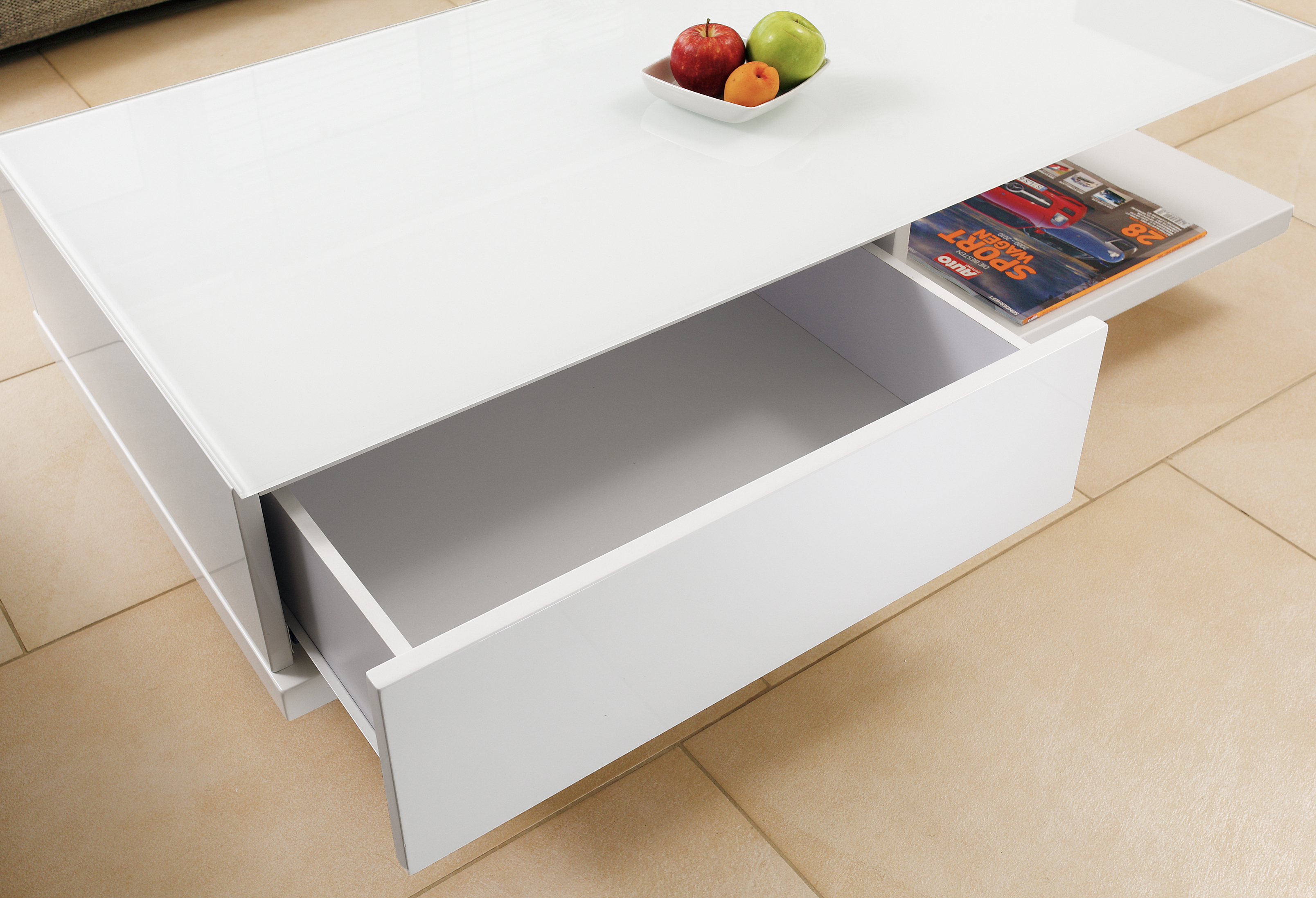 B x T x H: ca. 120 x 60 x 36 cm, Weiß