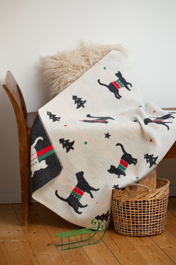 Haustierdecke x-mas Katzen 7160