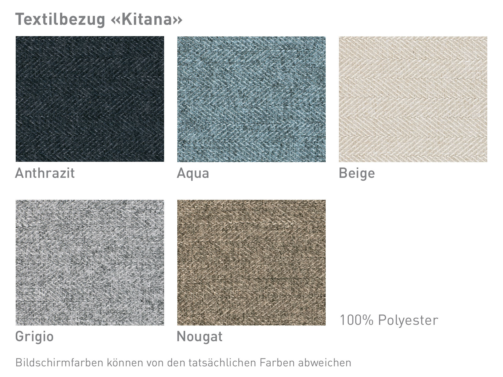 Farbkarte Stoff Kitana