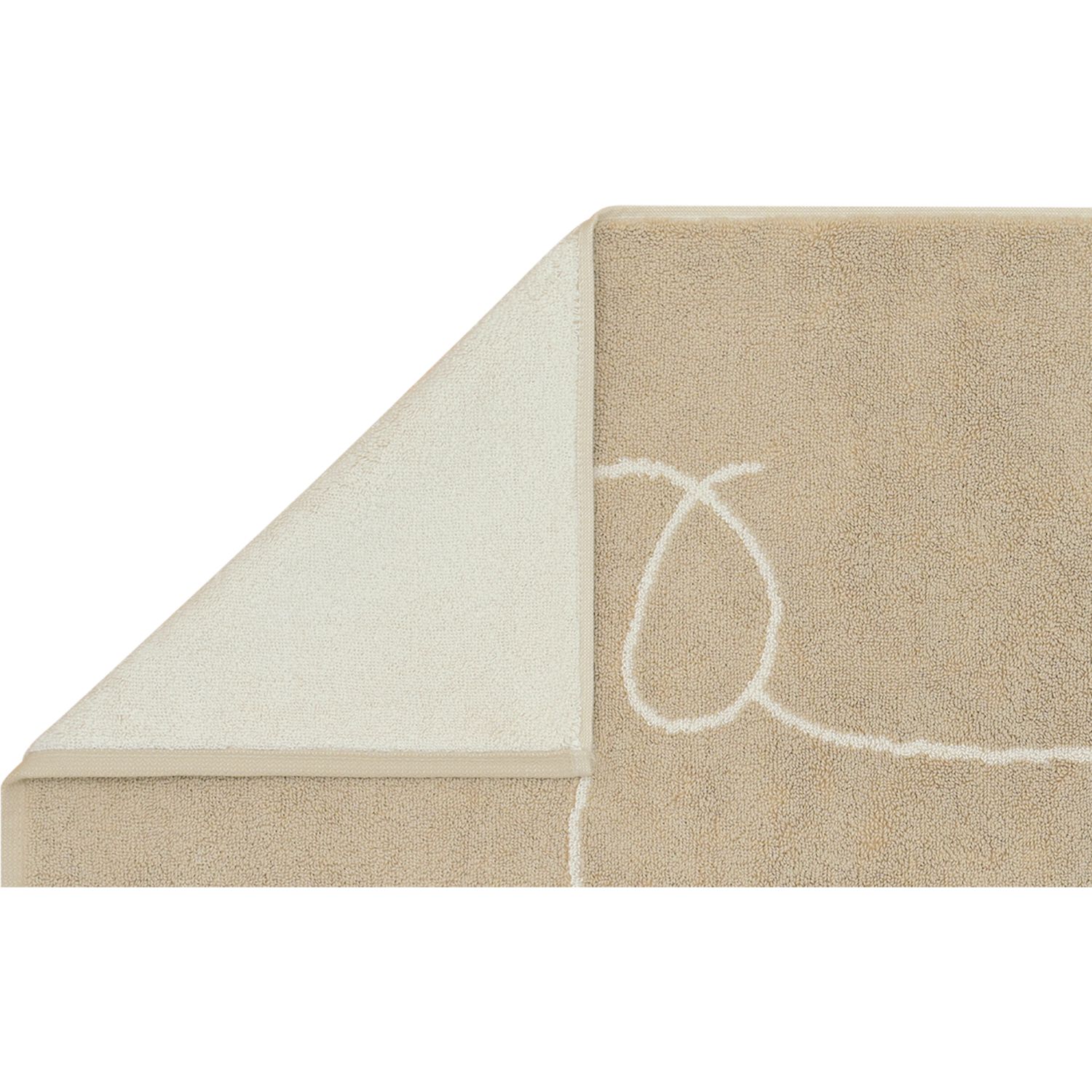 Cawö "Companion" Badematte (We love Dogs Edition) - Natur-Beige (Zoom)