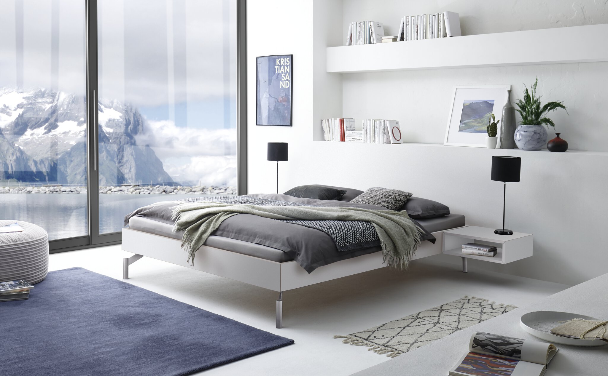 Weiß deckend, lackiert, MDF