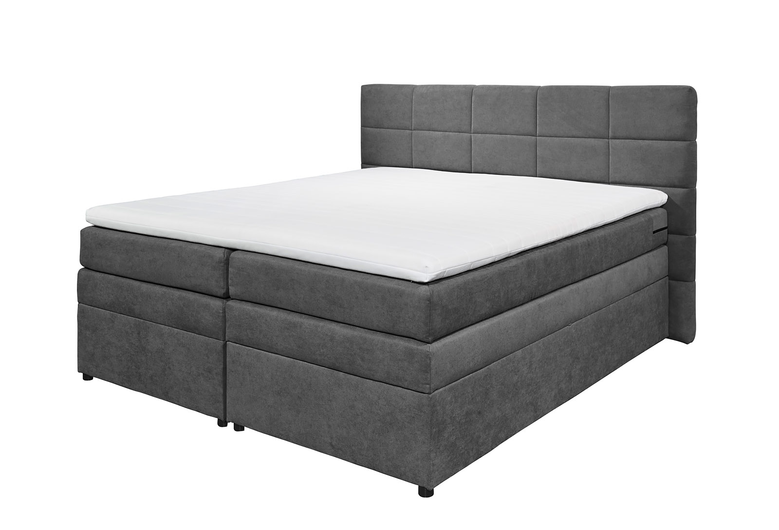 Boxspringbett Tacoma 4, Gr. 160/180 x 200 cm, Farbe Anthrazit