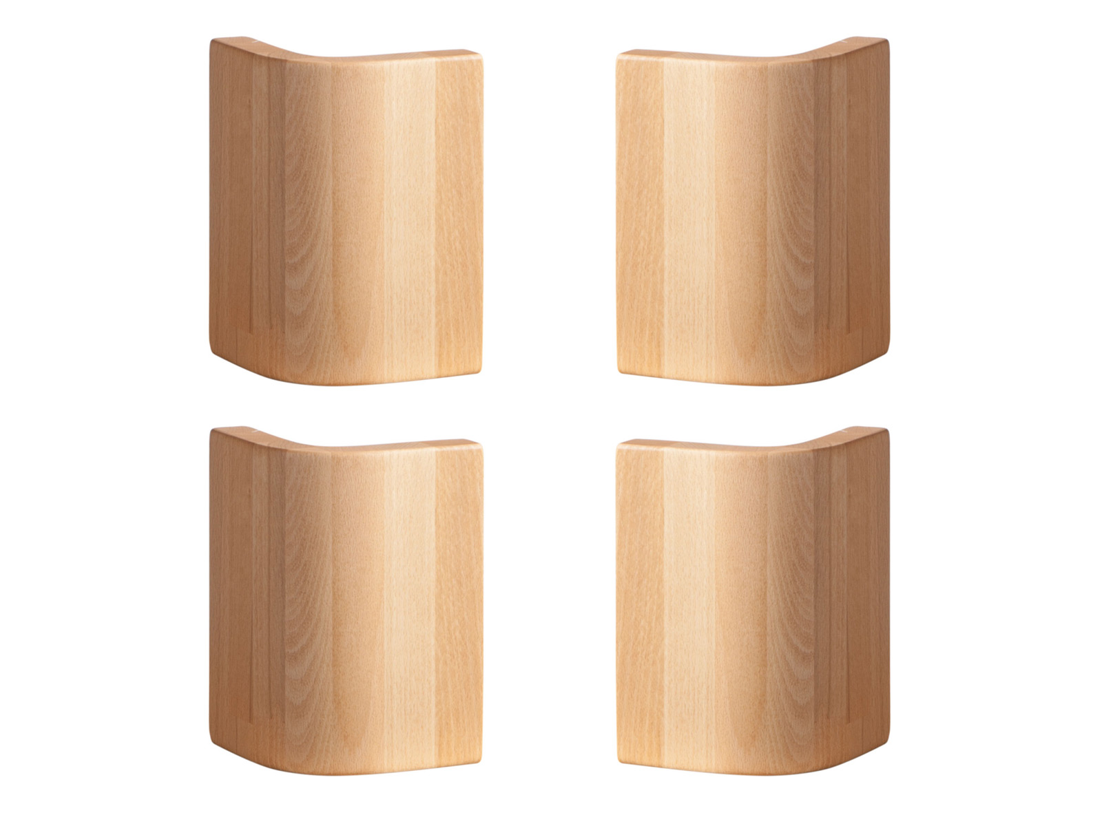 Beschlagspaket Round, Kernbuche natur, geölt