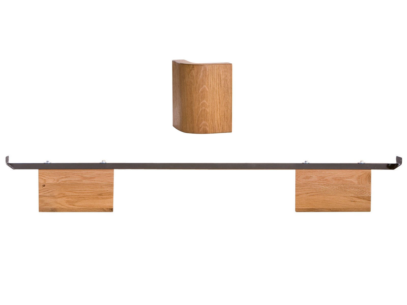 Hasena Oak-Line Füße Airo 20 cm, Eiche natur, gebürstet, geölt