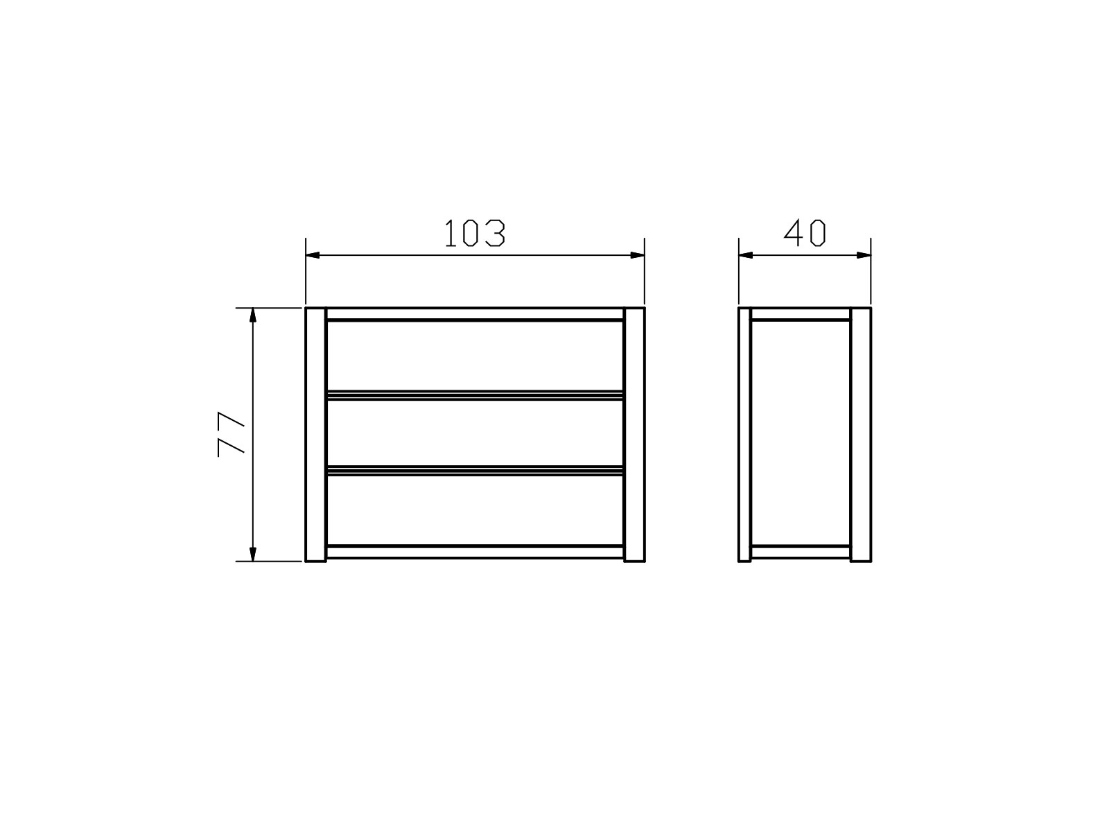 Hasena Oak-Line Kommode Aida, Maße
