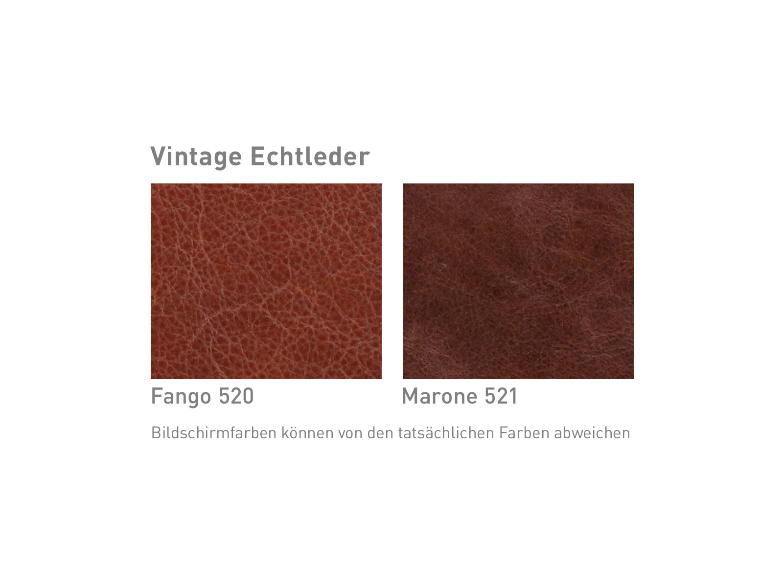 Farbkarte Echtleder Vintage