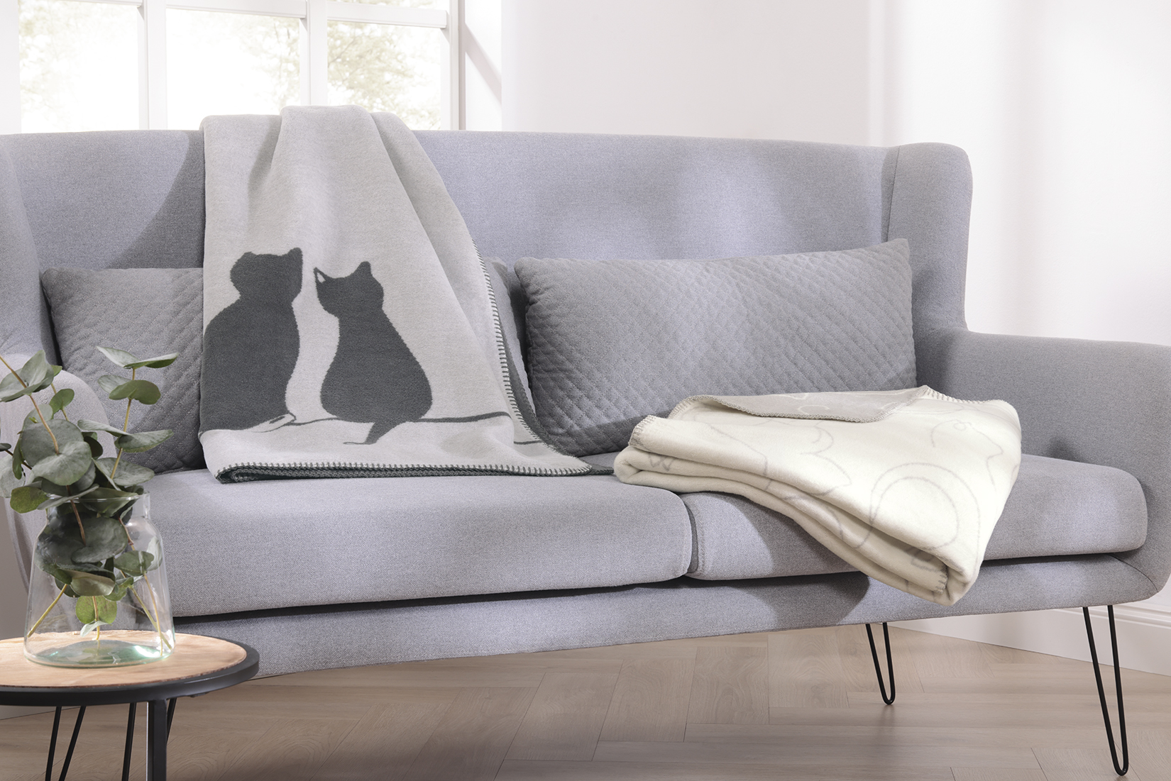 Cawö "You & Me" Wohndecke (Cute Cats Edition)