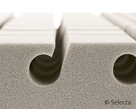 Selecta Kaltschaummatratze S4 - Lüftungskanäle