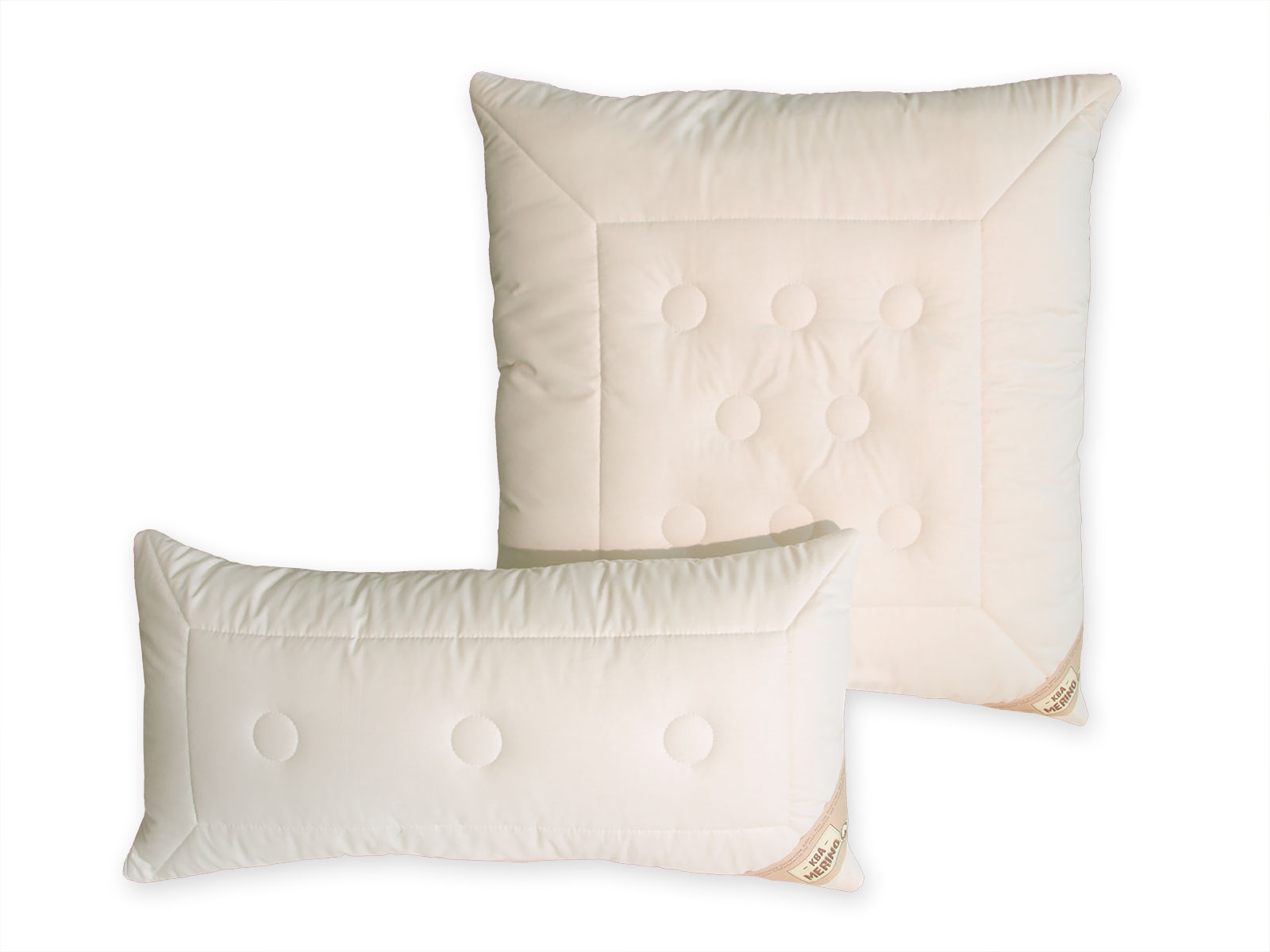 Bio-Kopfkissen Merino mit Schafwollvlies