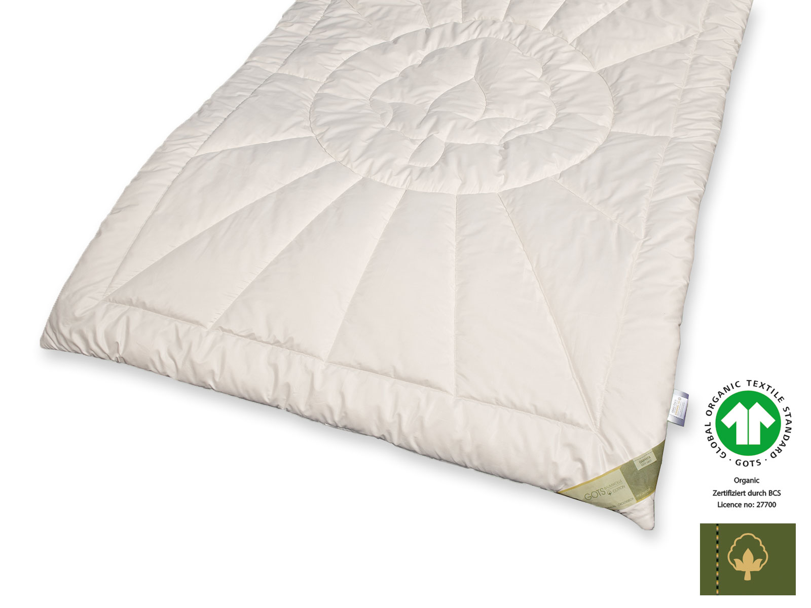 Bio-Cotton GOTS organic Duo-Warm-Steppbett