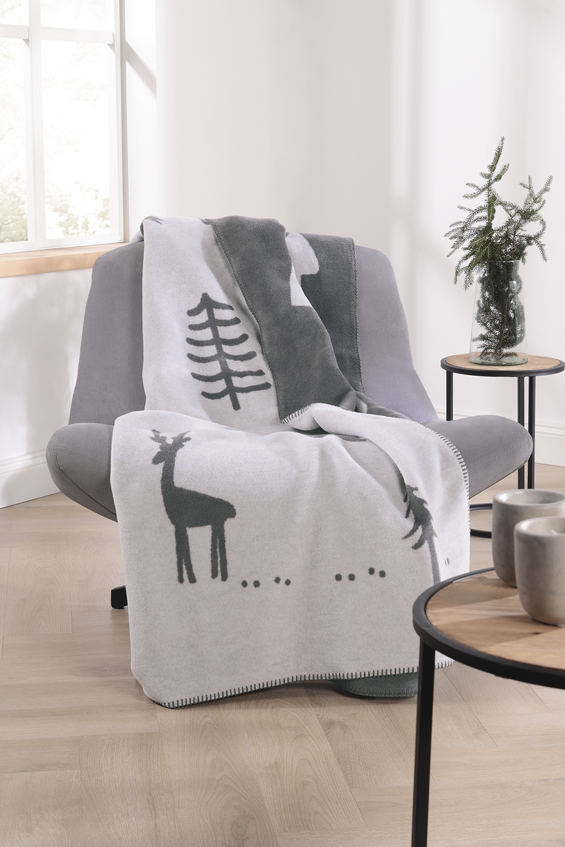 Cawö "Tannen" Wohndecke (Winter Edition)