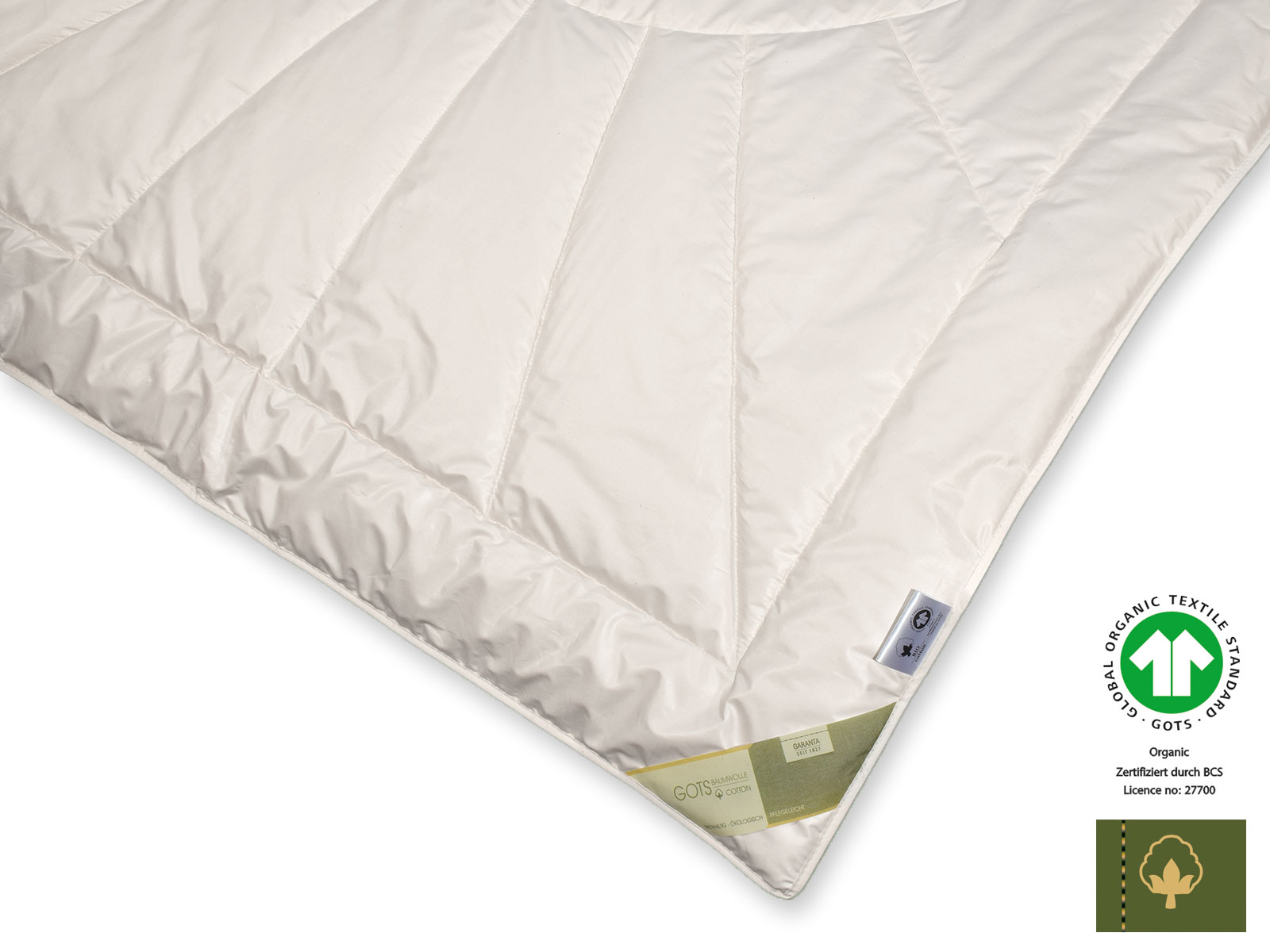 Bio-Cotton GOTS organic Extra-Leichtsteppbett