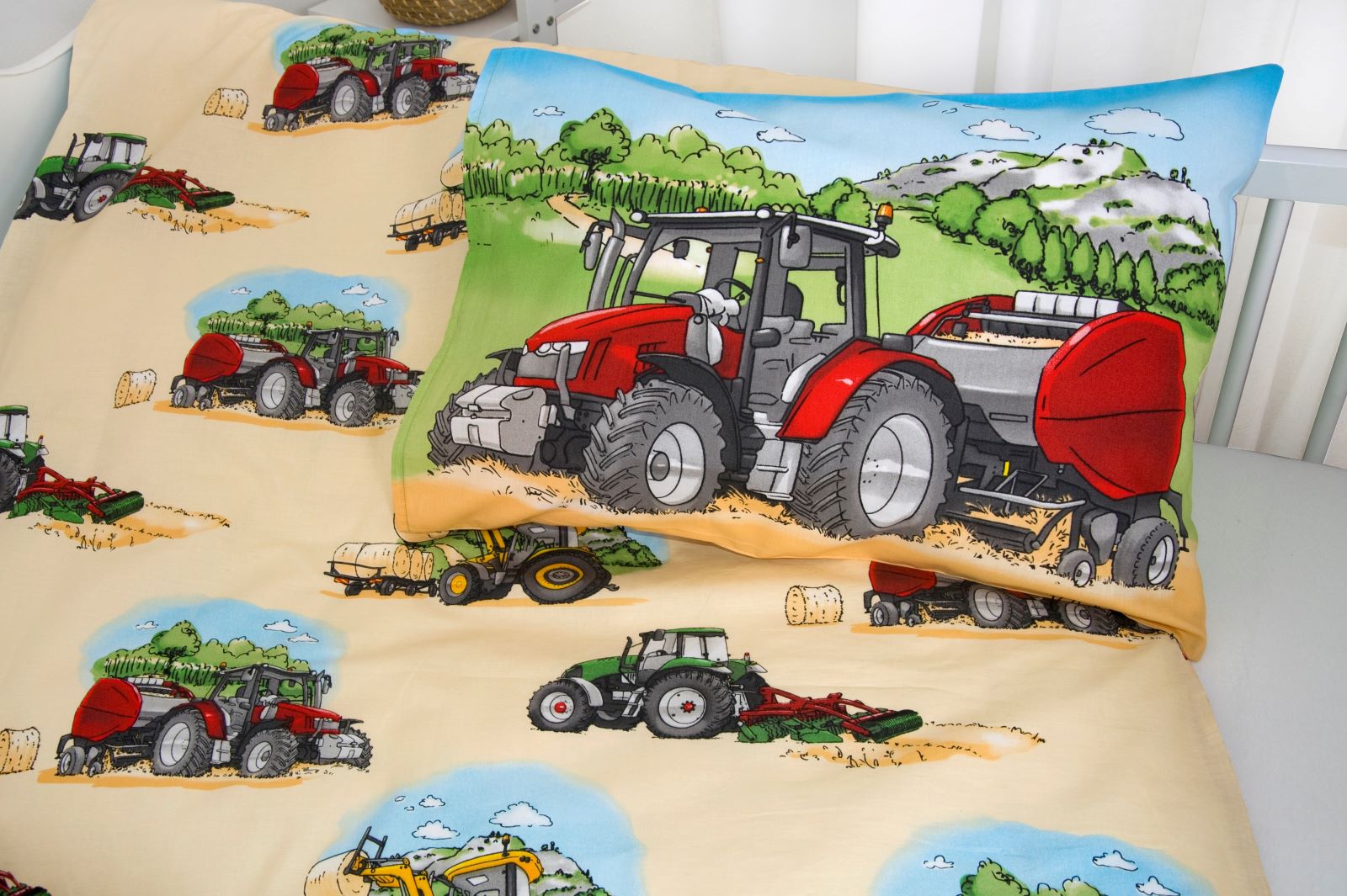 Herding Renforcé Wendebettwäsche Traktor, Made in Green