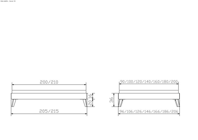 Maße Fußhöhe 20 cm