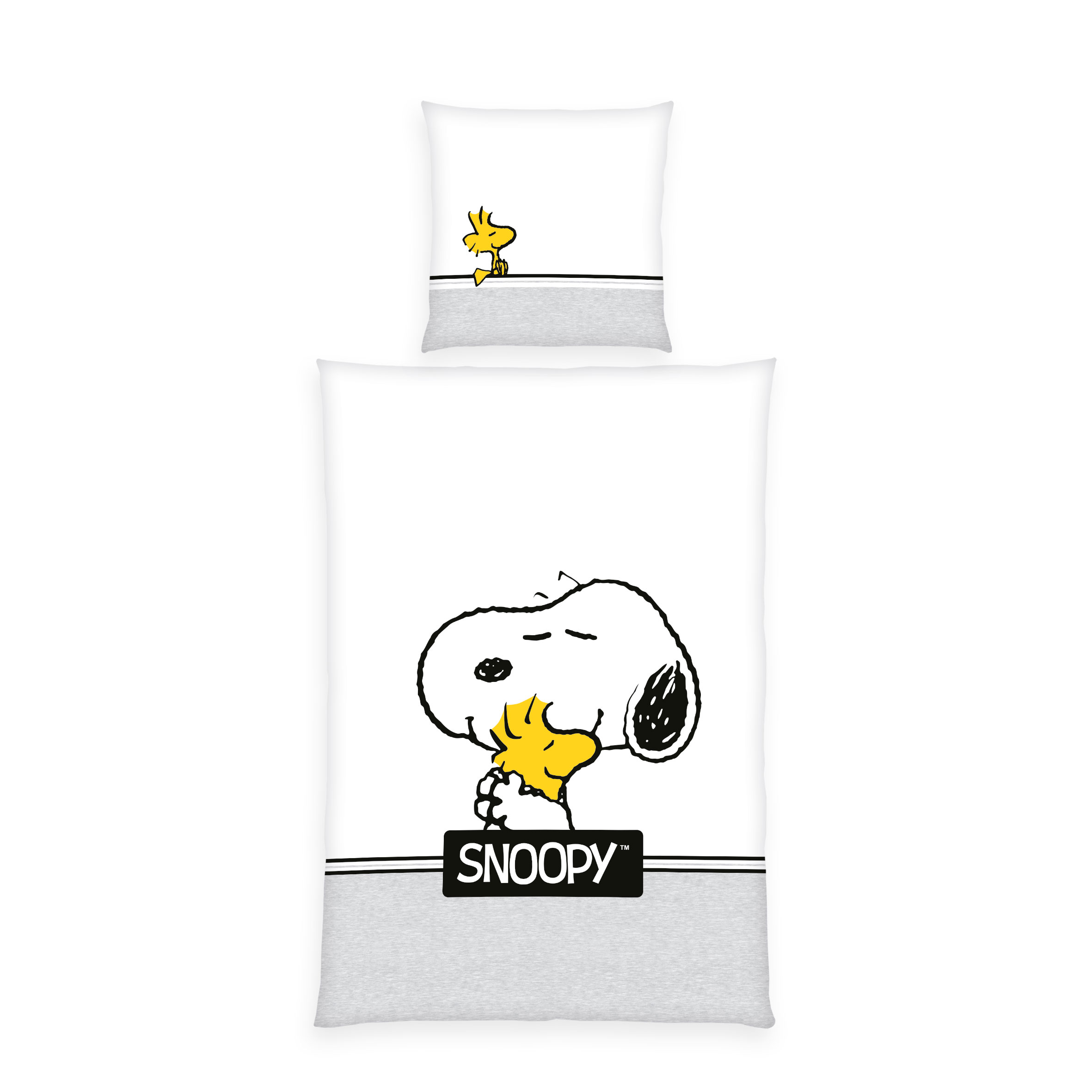 Herding Snoopy Bettwäsche-Set "Classic Grey" Renforcé 1