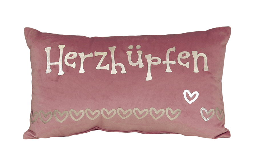 Dekokissen Herzhüpfen