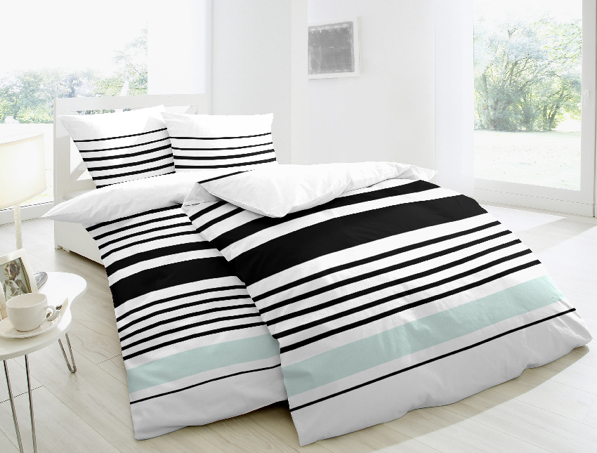 Prinz Exklusiv Renforcé Bettwäsche Maritim 123054 | 240 x 220 + 2 x 80 x 80 cm
