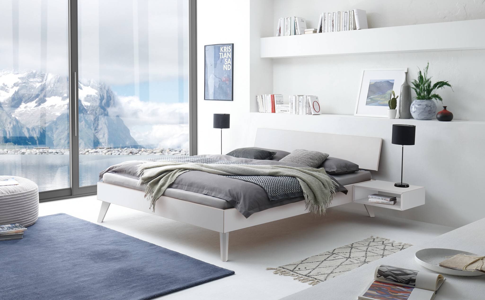 Weiss deckend, lackiert, MDF