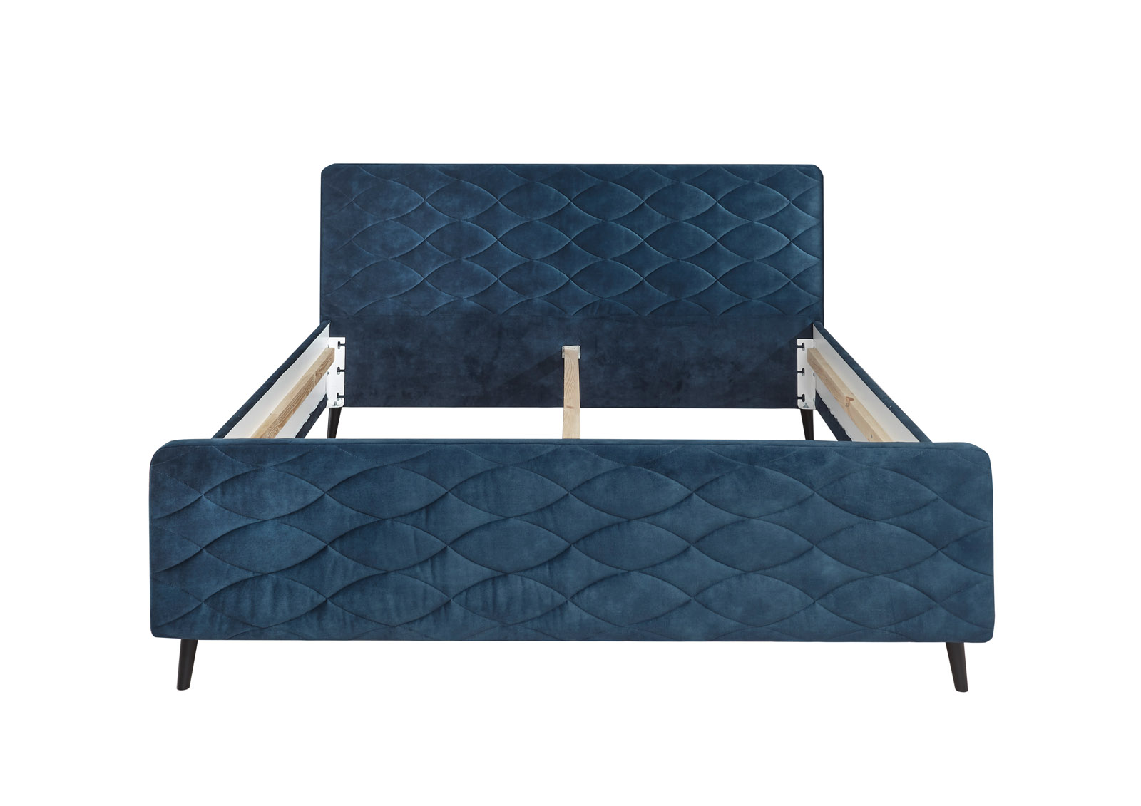 Vario A mit Bezug Salvador 99 Mondscheinblau,180 x 200 cm,  Ansicht frontal