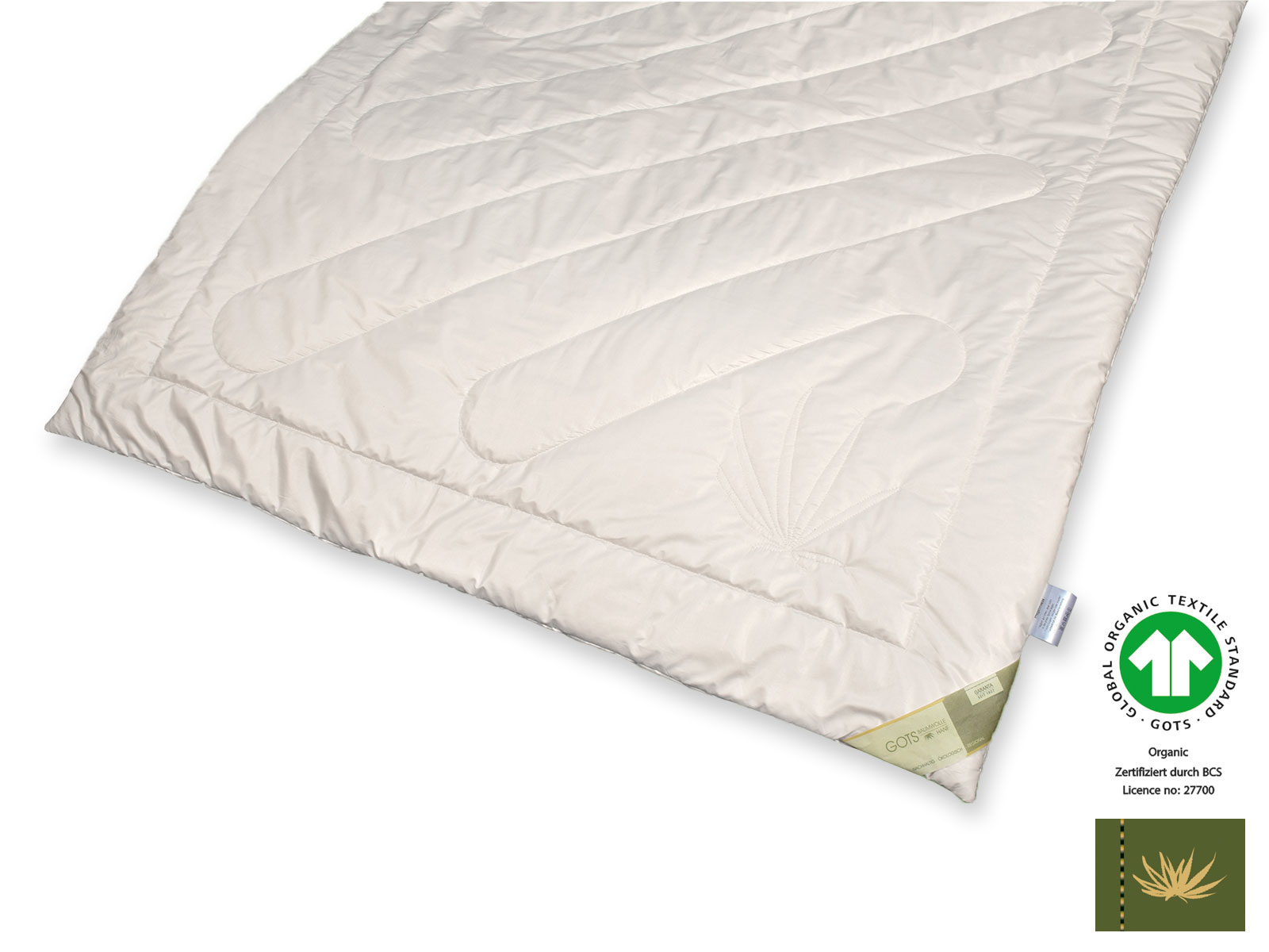 Bio-Hanf GOTSorganic Duo-Leichtsteppbett