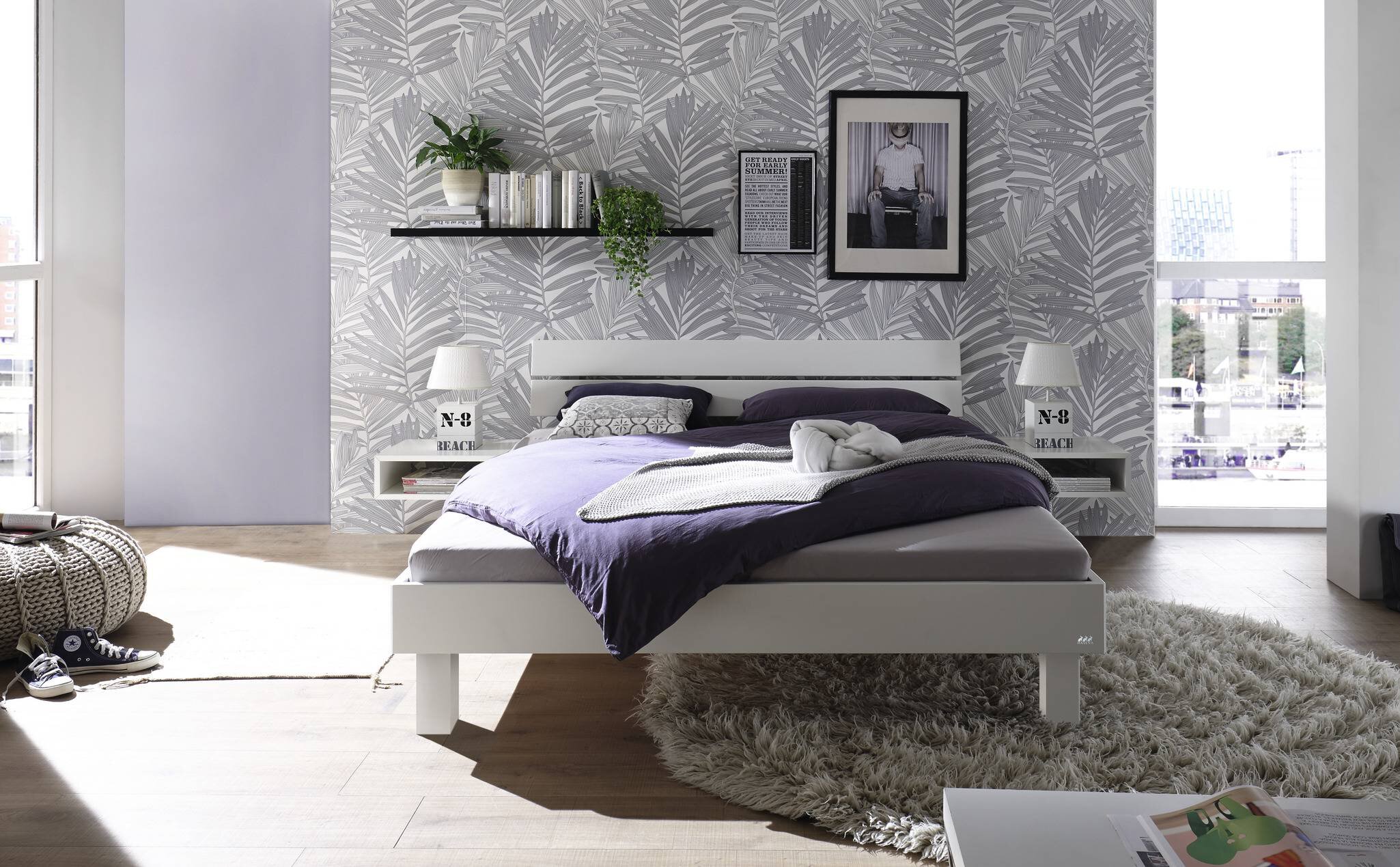 Weiss deckend, lackiert, MDF