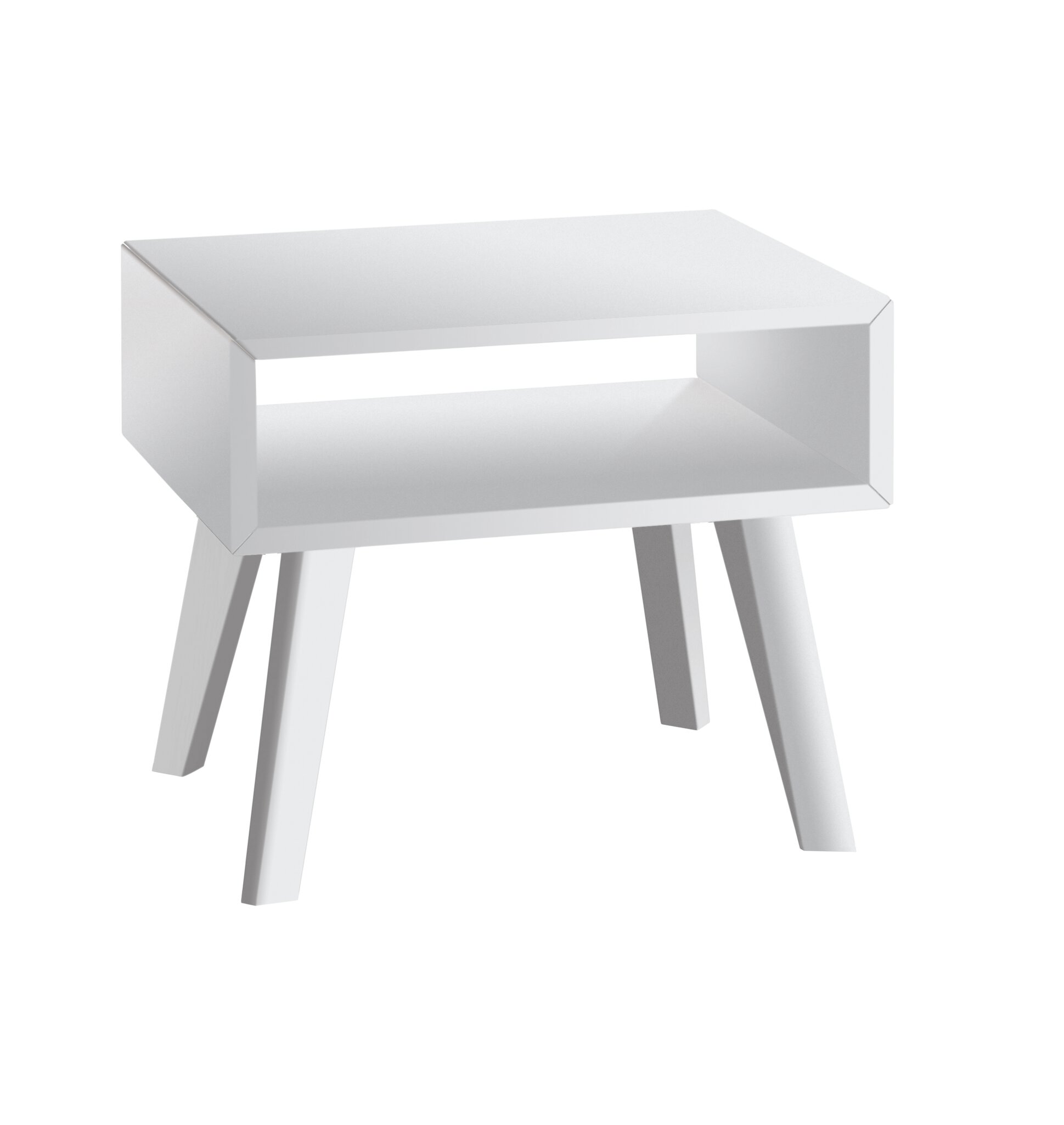 Weiss deckend, lackiert, MDF