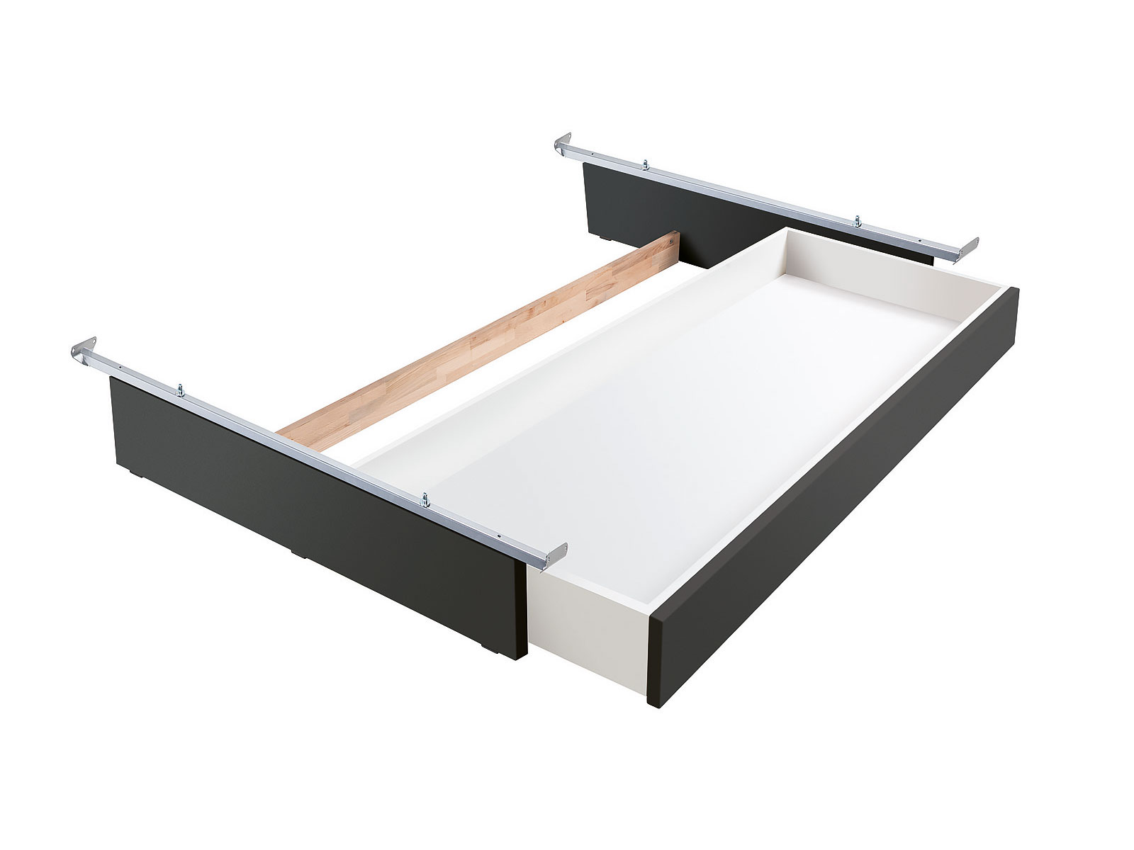 Lovie-Box mit 1 Schublade, Buche anthracit deckend, lackiert