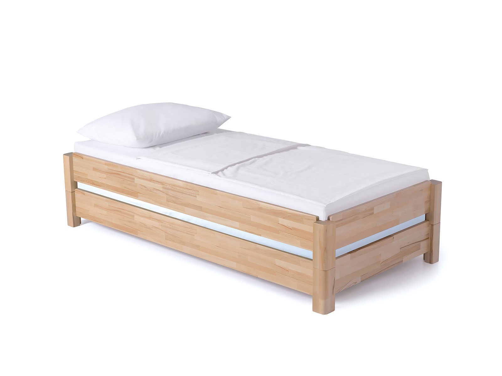 Dico Stapelbett Feldberg STB.02, Kernbuche geölt, 2er Set, Lieferumfang 2er Set