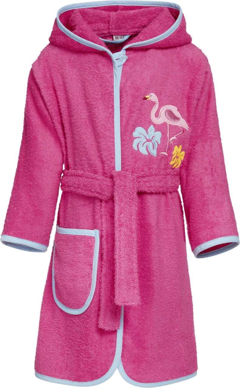 Frottee-Bademantel Flamingo 340018