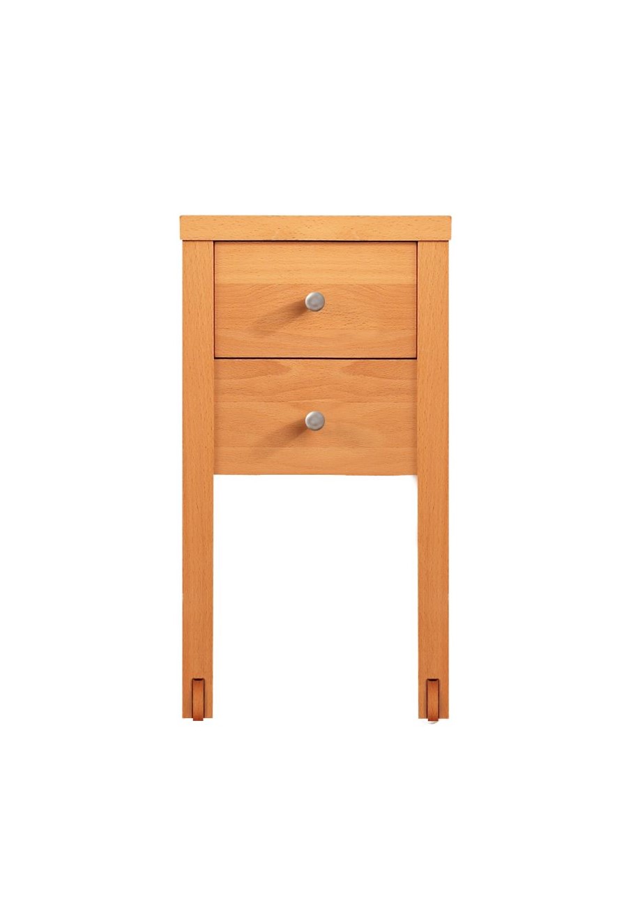 Nachtkommode Diana II Buche massiv geölt, stabverleimt