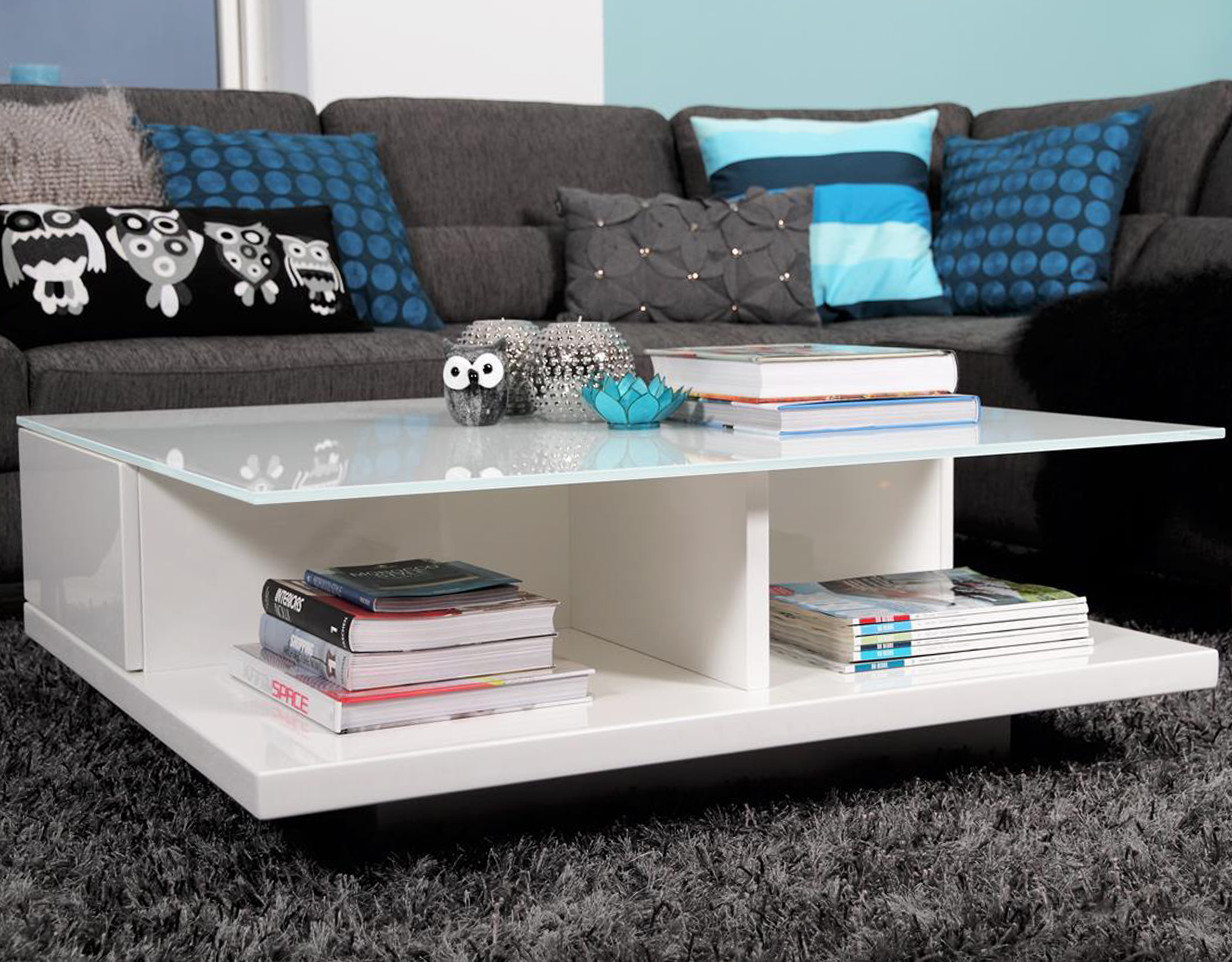 B x T x H: ca. 100 x 100 x 36 cm, Weiß