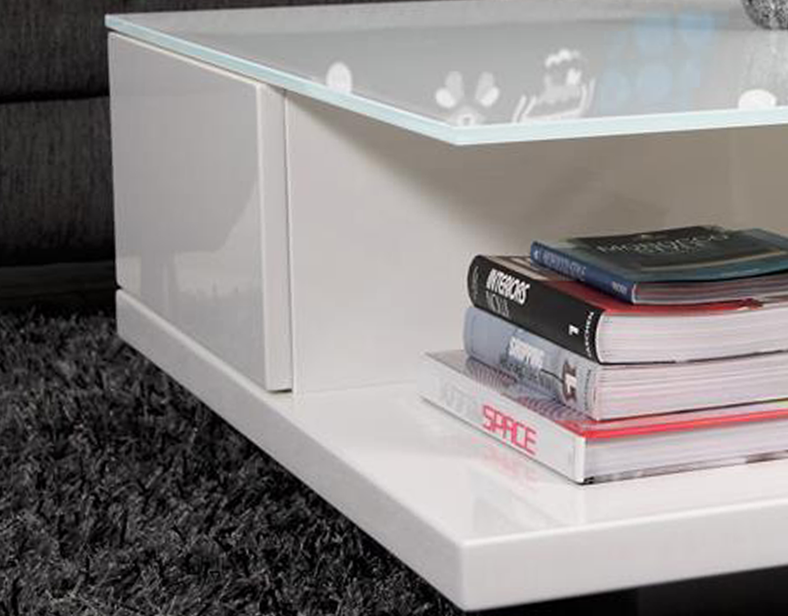 B x T x H: ca. 100 x 100 x 36 cm, Weiß