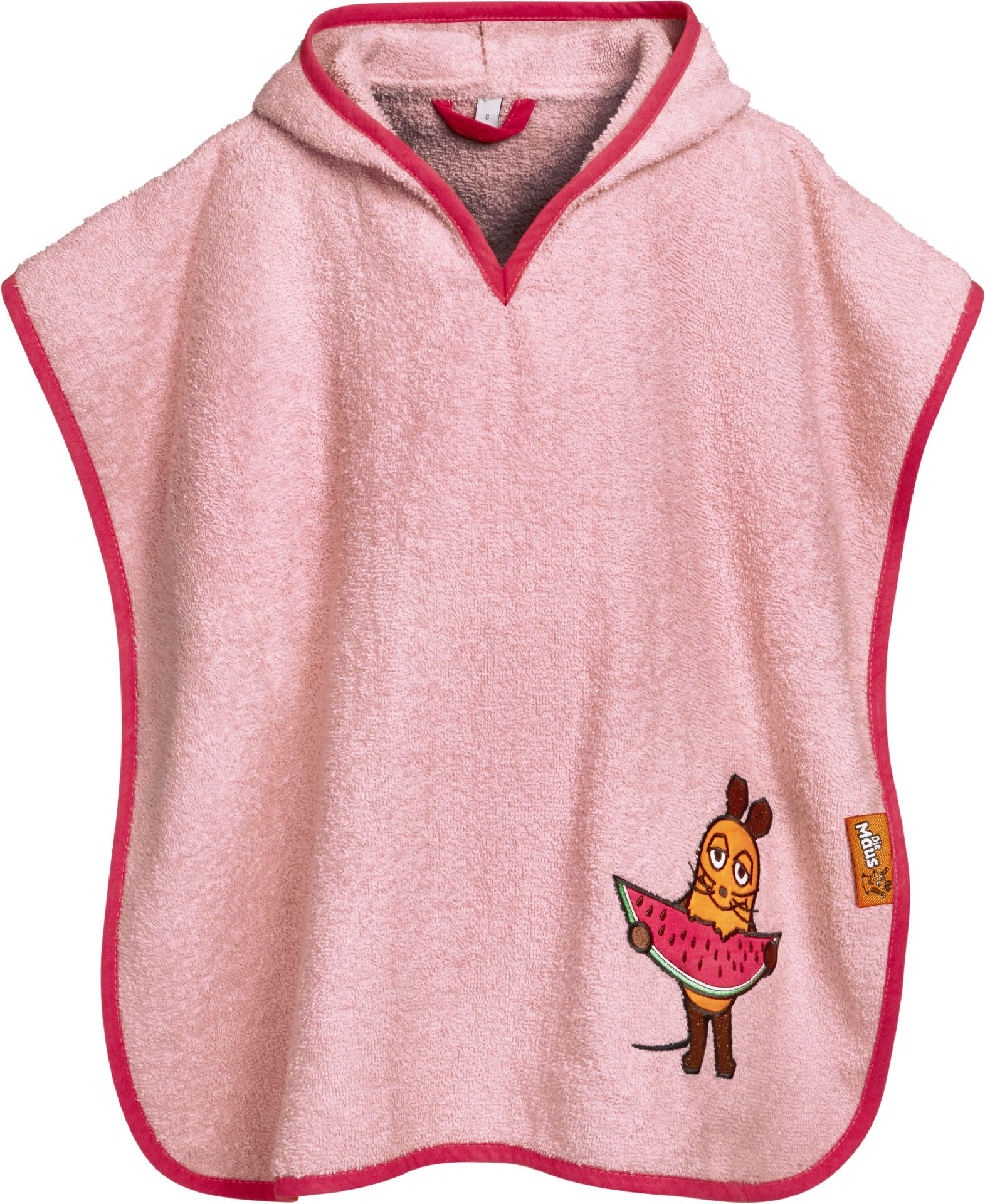 Playshoes Frottee-Poncho DIE MAUS Melone